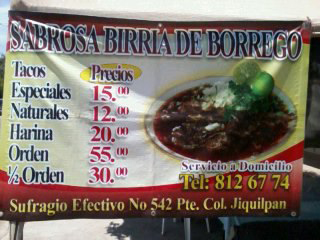 BUSCOMETRO | Cliente: Tacos de Birria Jiquilpan